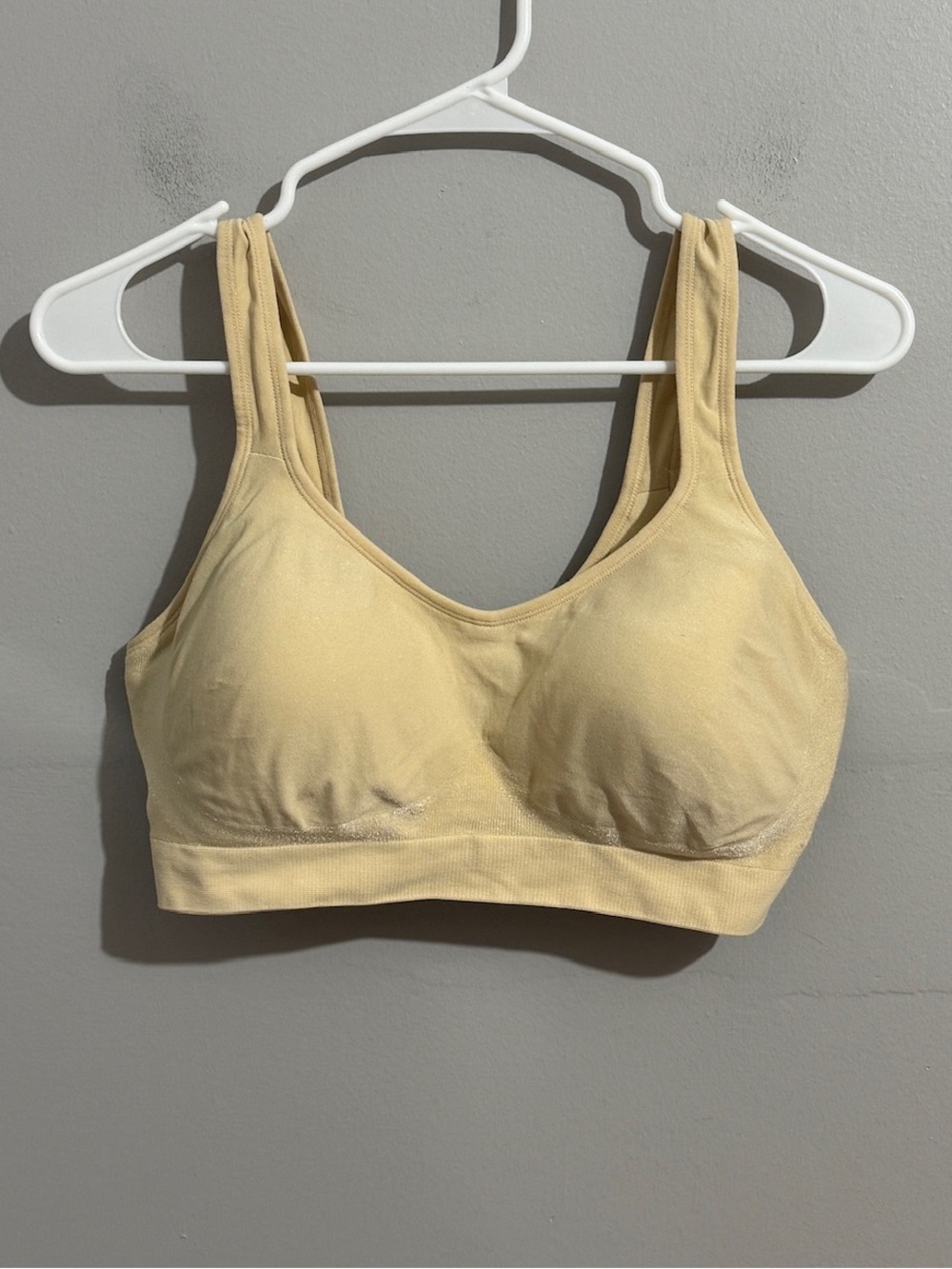 Underoutfit Comfort Shaping Bra Womens XL Beige Wireless Wide Strap Everyday